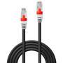 LINDY SSTP Cat.6A Kabel schwarz 2,0m LSOH inkl. Testprotokoll (45364)