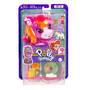 Mattel Polly Pocket Pony-Rodeo, Spielset mit 1 kleinen Puppe und Pferdchen, Spielzeug für unterwegs 