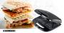 MELISSA Sandwichmaker / 750 W / Grillplatten / Automatische Temperaturkontrolle / Antihaftbeschichtung / Schwarz