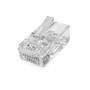 Nedis RJ45-Stecker / RJ45 Pass Through / Festes/verseiltes UTP CAT6 / Gerade / Vergoldet / 10 Stück / Polycarbonate / Transparent / Box
