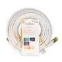 Nedis CAT7-Netzwerkkabel / S/FTP / RJ45 Stecker / RJ45 Stecker / 10.0 m / Snagless / Rund / LSZH / Weiss / Label