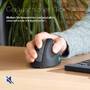 R-GO Tools R-Go Maus HE ergonomisch rechts Bluetooth groß    schw./silb retail (RGOHELAWL)
