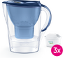 Brita Wasserfilter Starterpaket Marella (inkl. 3 MX) blau