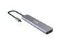 Equip Adapter USB-C->HDMI/3xUSB-C/USB-A  4K/ 60Hz 0.25m Alu. (133500)