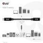 Club 3D Kabel USB 3.2 Typ C 1m Verlängerung 5Gbps St/Bu retail - Cable - Digital