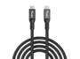 Equip Kabel USB-C4.0->C 80Gbps   PD240W St/St  1.20m schwarz (128441)