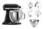 KitchenAid Artisan - 4.8 L - Black - Lever - 220 RPM - Beat - Knead - Mixing - 1.454 m