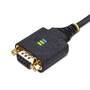 STARTECH.COM 3m USB Null Modem Kabel COM Retention FTDI USB-A zu RS232 Nullmodemkabel Wechselbare DB