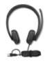 LENOVO 5000 Headset on-ear wired USB-C black Certified for Microsoft Teams (4XD1R88995)