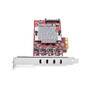 STARTECH.COM 4-Port USB-C 10Gbps PCIe Karte 4x Separate USB 3.2 Kontroller PCI Express 3.0 Standardp