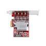 STARTECH.COM 4-Port USB-C 10Gbps PCIe Karte 4x Separate USB 3.2 Kontroller PCI Express 3.0 Standardp