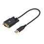 STARTECH.COM 30cm USB Null Modem Kabel USB Seriell Adapter COM Retention,FTDI USB RS232 Wechselbare 