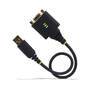 STARTECH.COM 30cm USB Null Modem Kabel USB Seriell Adapter COM Retention,FTDI USB RS232 Wechselbare 