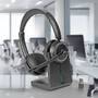 LINDY L118 Kabelloses Büro-Headset mit Ladestation, Plug/Pla (20450)