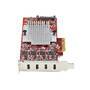 STARTECH.COM 4-Port USB-C 10Gbps PCIe Karte 4x Separate USB 3.2 Kontroller PCI Express 3.0 Niedrigpr