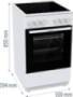 Gorenje Großgeräte ELEKTROHERD STAND CERAN   50CM (GEC5A21WG         WS)