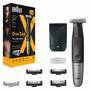 Braun Series XT5 All-in-One, Trimmer, Styler, Rasierer, +7 Zubehörteile, Scharfe 4D-Flex-Klinge, XT5100, Grau