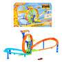 Mattel Hot Wheels Schnellstart- und Looping-Spielset mit Die-Cast-Spielzeugauto im Maßstab 1:64, Cra