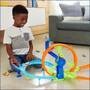Mattel Hot Wheels Schnellstart- und Looping-Spielset mit Die-Cast-Spielzeugauto im Maßstab 1:64, Cra