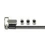 Kensington Universal 3-in-1 Keyed Laptop Lock - 1.8 m - Key - Carbon - Silver