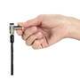 Kensington Universal 3-in-1 Keyed Laptop Lock - 1.8 m - Key - Carbon - Silver