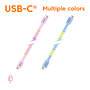 Club 3D Club3D Lifestyle USB-C Perlen-Kabel  PD60W,480Mbps 2m rosa retail (CAC-3010)