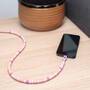 Club 3D Club3D Lifestyle USB-C Perlen-Kabel  PD60W,480Mbps 2m rosa retail (CAC-3010)