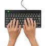 R-GO Tools R-Go Tastatur Compact Break UK-Layout     verkabelt  schwarz (RGOCOUKWDBL)