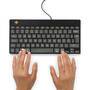 R-GO Tools R-Go Tastatur Compact Break UK-Layout     verkabelt  schwarz (RGOCOUKWDBL)