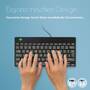 R-GO Tools R-Go Tastatur Compact Break UK-Layout     verkabelt  schwarz (RGOCOUKWDBL)