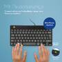 R-GO Tools R-Go Tastatur Compact Break UK-Layout     verkabelt  schwarz (RGOCOUKWDBL)