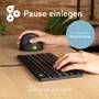 R-GO Tools R-Go Tastatur Compact Break UK-Layout     verkabelt  schwarz (RGOCOUKWDBL)