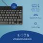 R-GO Tools R-Go Tastatur Compact Break UK-Layout     verkabelt  schwarz (RGOCOUKWDBL)
