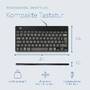 R-GO Tools R-Go Tastatur Compact Break UK-Layout     verkabelt  schwarz (RGOCOUKWDBL)