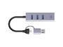 CONCEPTRONIC Adapter USB-C/-A3.0->GbE+3x-A3.0  5Gbs       gr (ABBY25G)