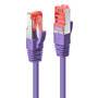 LINDY Cat.6 S/FTP Kabel, violett, 0,5m Patchkabel (47821)