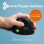 R-GO Tools R-Go Maus HE ergonomisch links  Bluetooth mittel  schw./silb retail (RGOHEWLL)