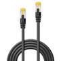 LINDY Patchkabel mit Cat.7 Rohkabel S/FTP PIMF LSOH schwarz 2m (47309)