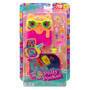 Mattel Polly Pocket Eiskätzchen-Schatulle, Spielset mit 1 Minipuppe und Hündchen, Reisespielzeug mit