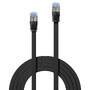 LINDY Patchkabel Cat6A U/FTP Flachband schwarz 3.00m (47483)