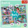 Trefl S.A. Lilo & Stitch 4in1 Puzzle 35/48/54/7 Teile