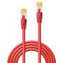 LINDY Patchkabel Cat6A S/FTP LSZH Cat7 Rohkabel rot   3.00m (47295)