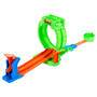 Mattel Hot Wheels Monster Trucks Mutant Chaos, Spielset Loop-Challenge mit Wreckin Wolf Spielzeug-T