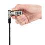 Kensington Universal 3-in-1 Combination Laptop Lock - 1.8 m - Kensington - Combination lock - Carbon steel - Black