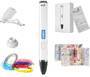 Filapen GmbH Filapen® Premium 3D Stift Weiss mit 5 Filamenten und Schablonen