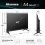 Hisense Braunware FERNSEHER 40Z FHD 2K SM-TV (40A4Q)