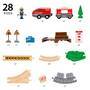 Ravensburger BRIO World  36102 Zugset mit Rückziehmotor | Zugset-Zubehör für Kinder ab 3 Jahren