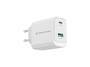 CONCEPTRONIC Ladegerät 2Port GaN USB-C/-A    45WPD3.0/PPS ws (ALTHEA20W45)