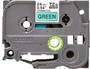 Brother SCHRIFT SCHWARZ / BAND GRÜN (TZE751 PRÄGEBAND24MM)