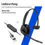 HP Poly Mission 415 Monaural USB Wired Headset Classic Bulk WW (C01A9A6#AC3)